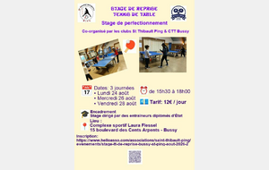 Stage TT de Reprise