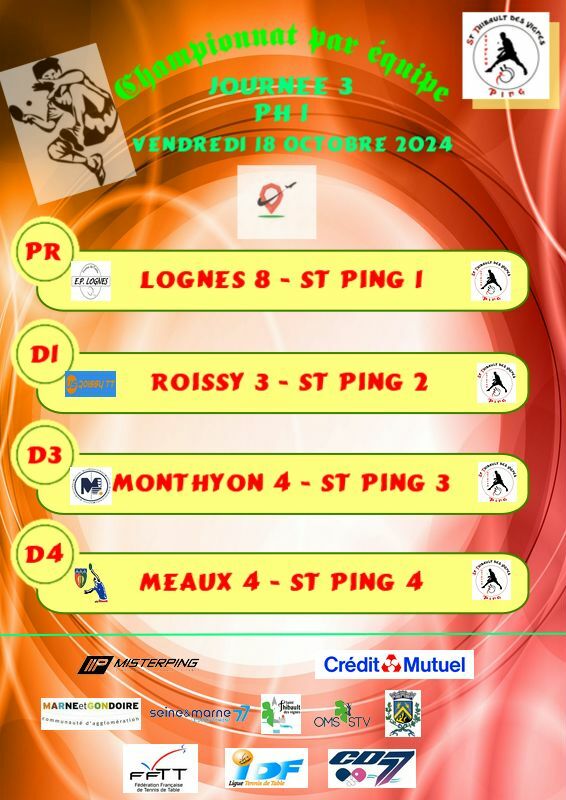 Championnat par équipe J3 Ph1