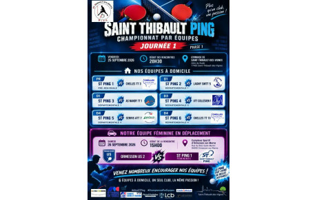 CR des rencontres du championnat par équipe J1 PH1
